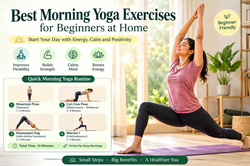 Morning Yoga Exercises for Beginners at Home: Easy Daily Routine